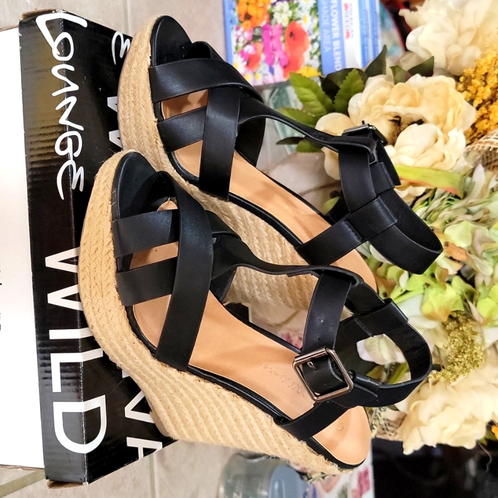 Black espadrilles